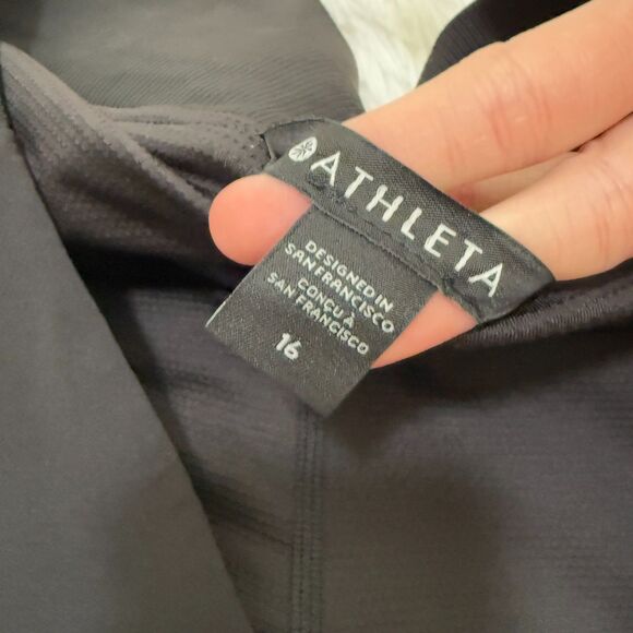 Women Athleta Brooklyn Mid Rise Golf Tennis Athletic Skort in Black Size 16 - Picture 8 of 8